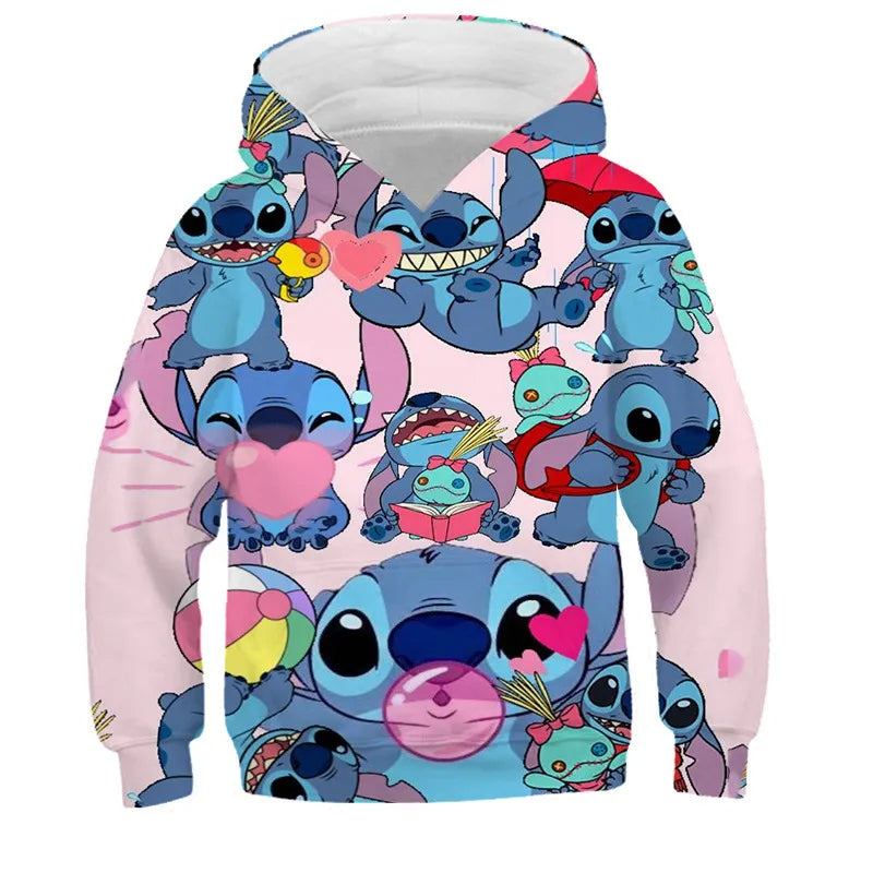 Cartoon Casual Hooded Sweatshirt-Cozy Stroller