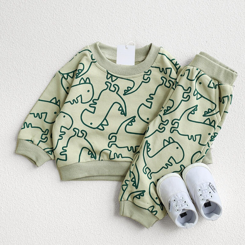 Cartoon Dinosaur Design Printed Set-Cozy Stroller