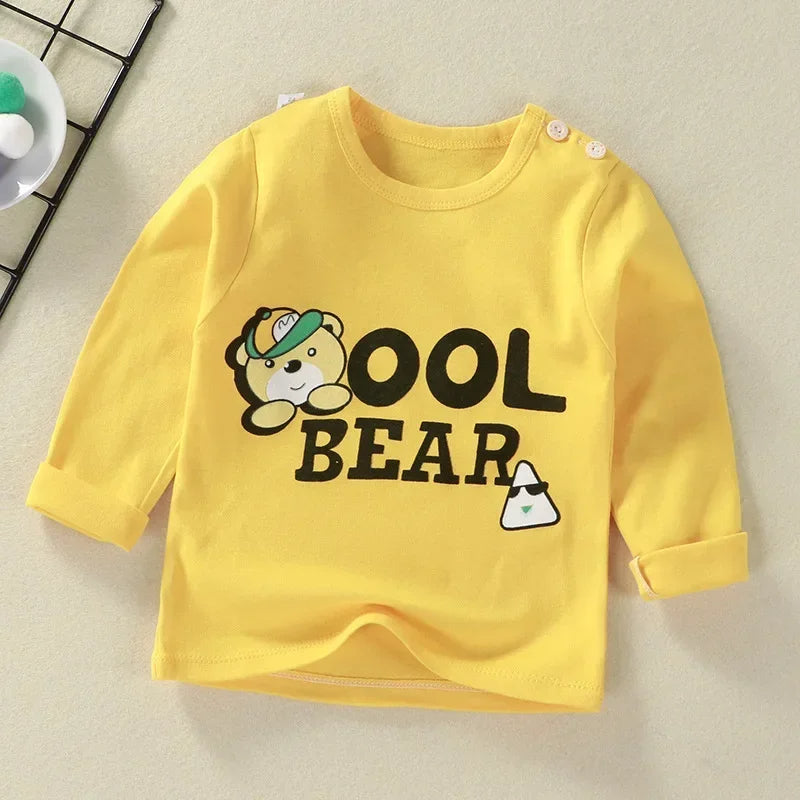 Cartoon Print Long Sleeve Sweatshirts-Cozy Stroller