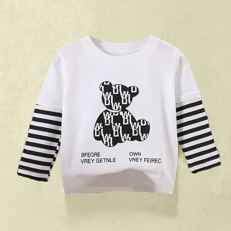Cartoon Printed Sweatshirt-Cozy Stroller