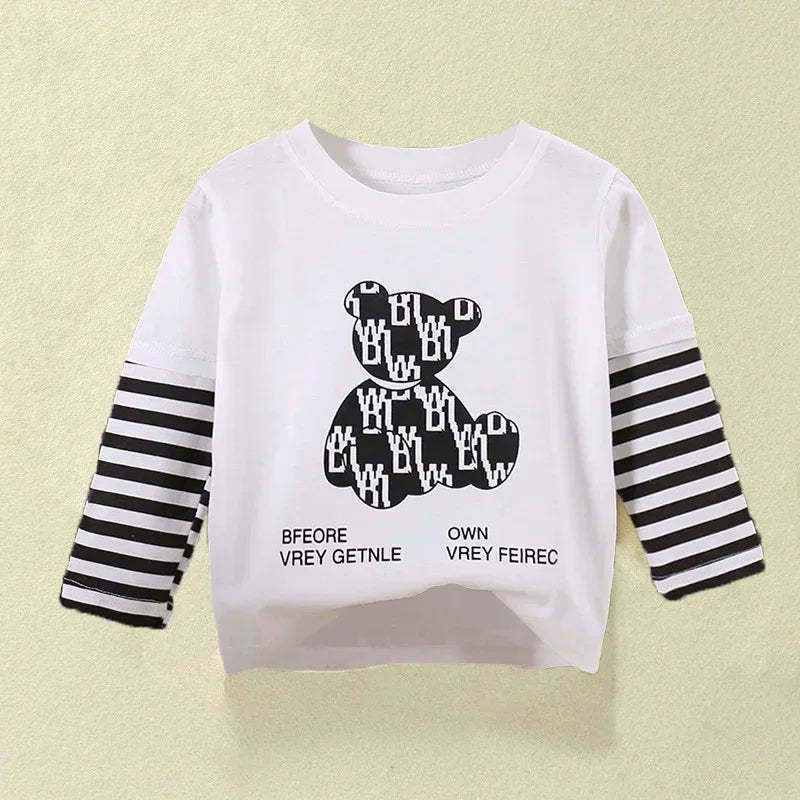 Cartoon Printed Sweatshirt-Cozy Stroller