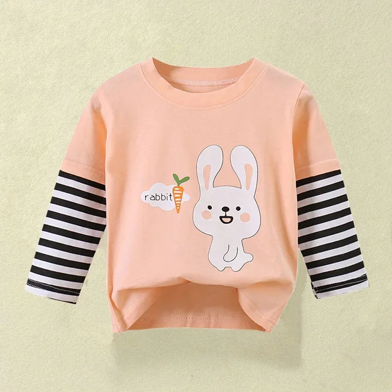 Cartoon Printed Sweatshirt-Cozy Stroller