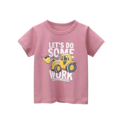 Cartoon Summer Print T Shirt-Cozy Stroller