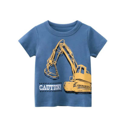 Cartoon Summer Print T Shirt-Cozy Stroller