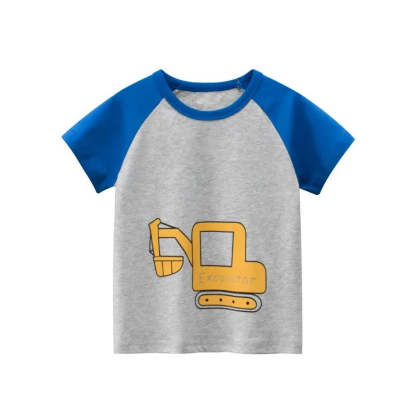Cartoon Summer Print T Shirt-Cozy Stroller