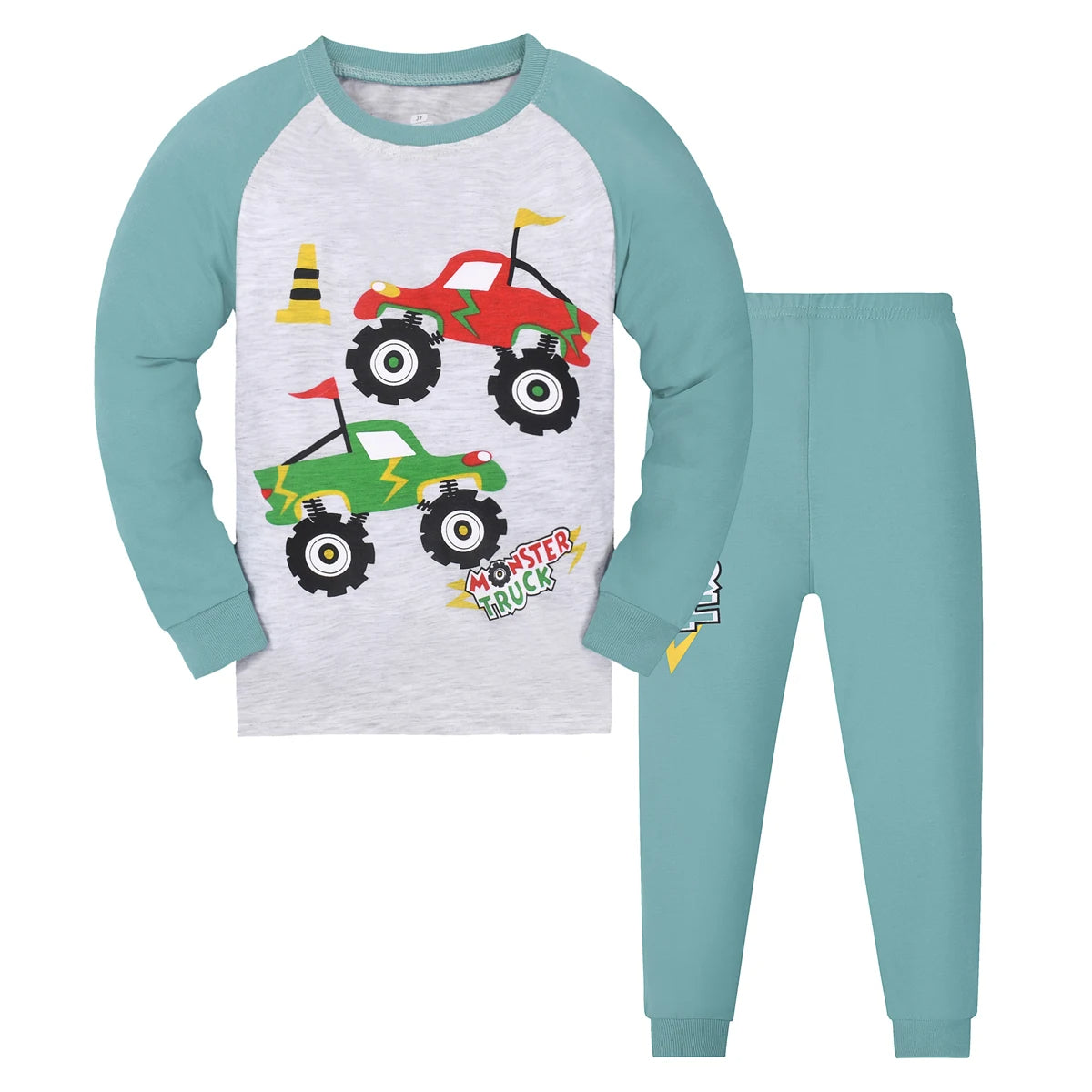 Cartoony Printed Pajamas Set-Cozy Stroller
