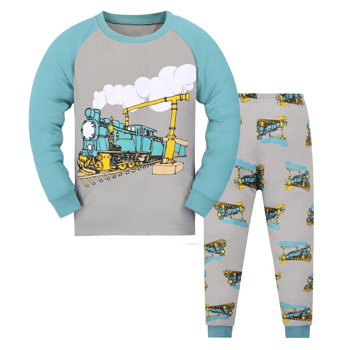 Cartoony Printed Pajamas Set-Cozy Stroller