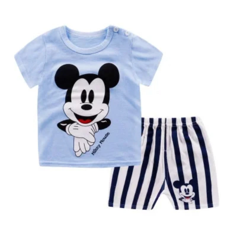 Casual Cartoon Tracksuit Set-Cozy Stroller