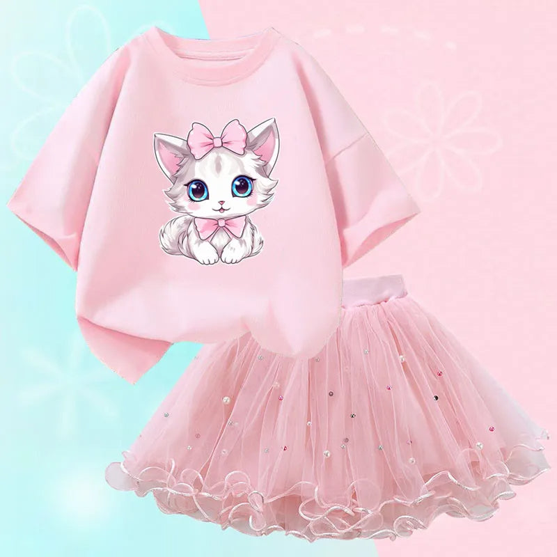 Casual Top And Mesh Skirt-Cozy Stroller