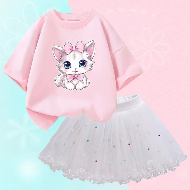 Casual Top And Mesh Skirt-Cozy Stroller
