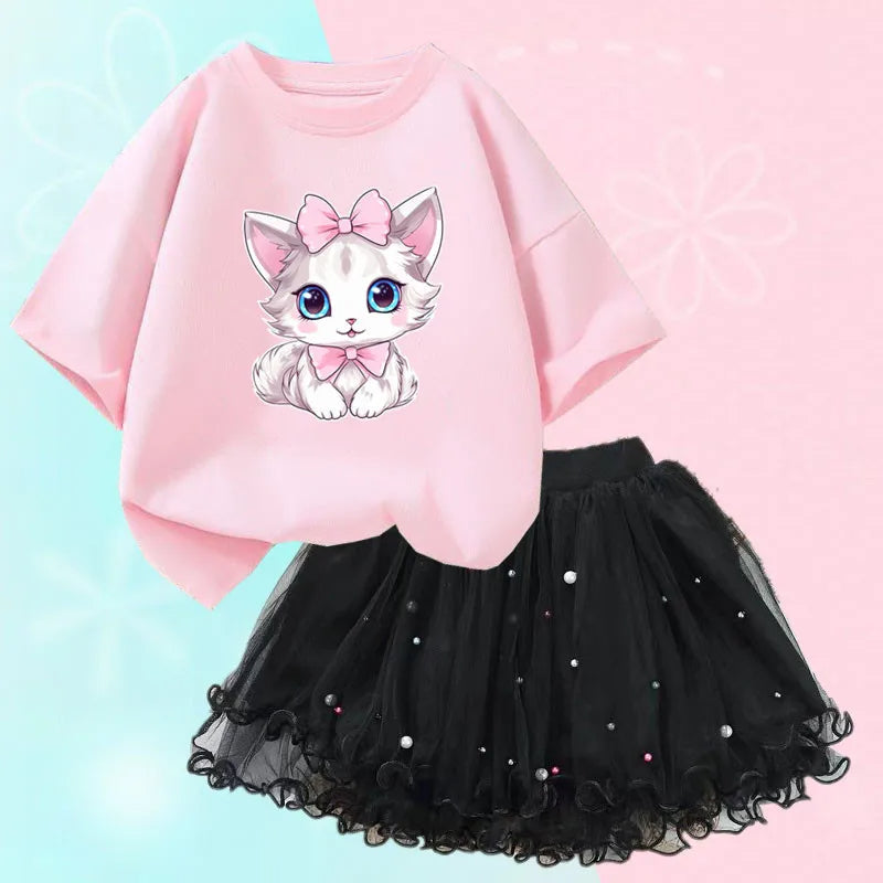 Casual Top And Mesh Skirt-Cozy Stroller