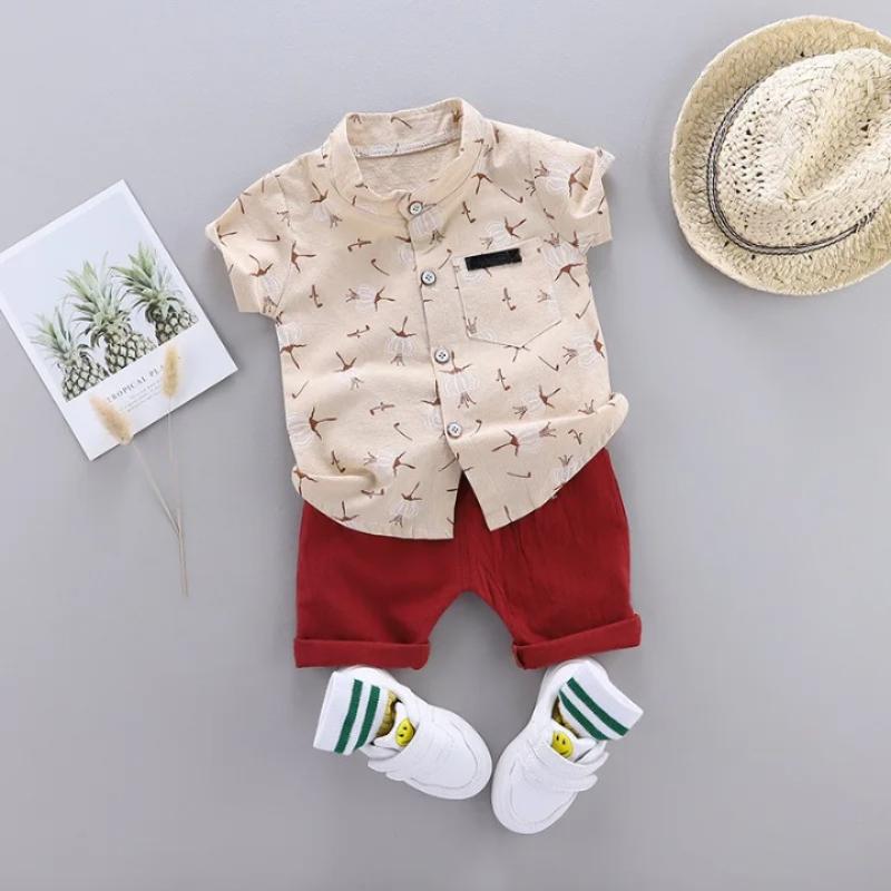 Charming Seaside Inspired Shirt And Shorts Set-Cozy Stroller