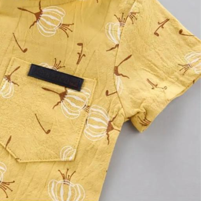 Charming Seaside Inspired Shirt And Shorts Set-Cozy Stroller