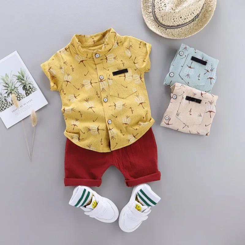 Charming Seaside Inspired Shirt And Shorts Set-Cozy Stroller