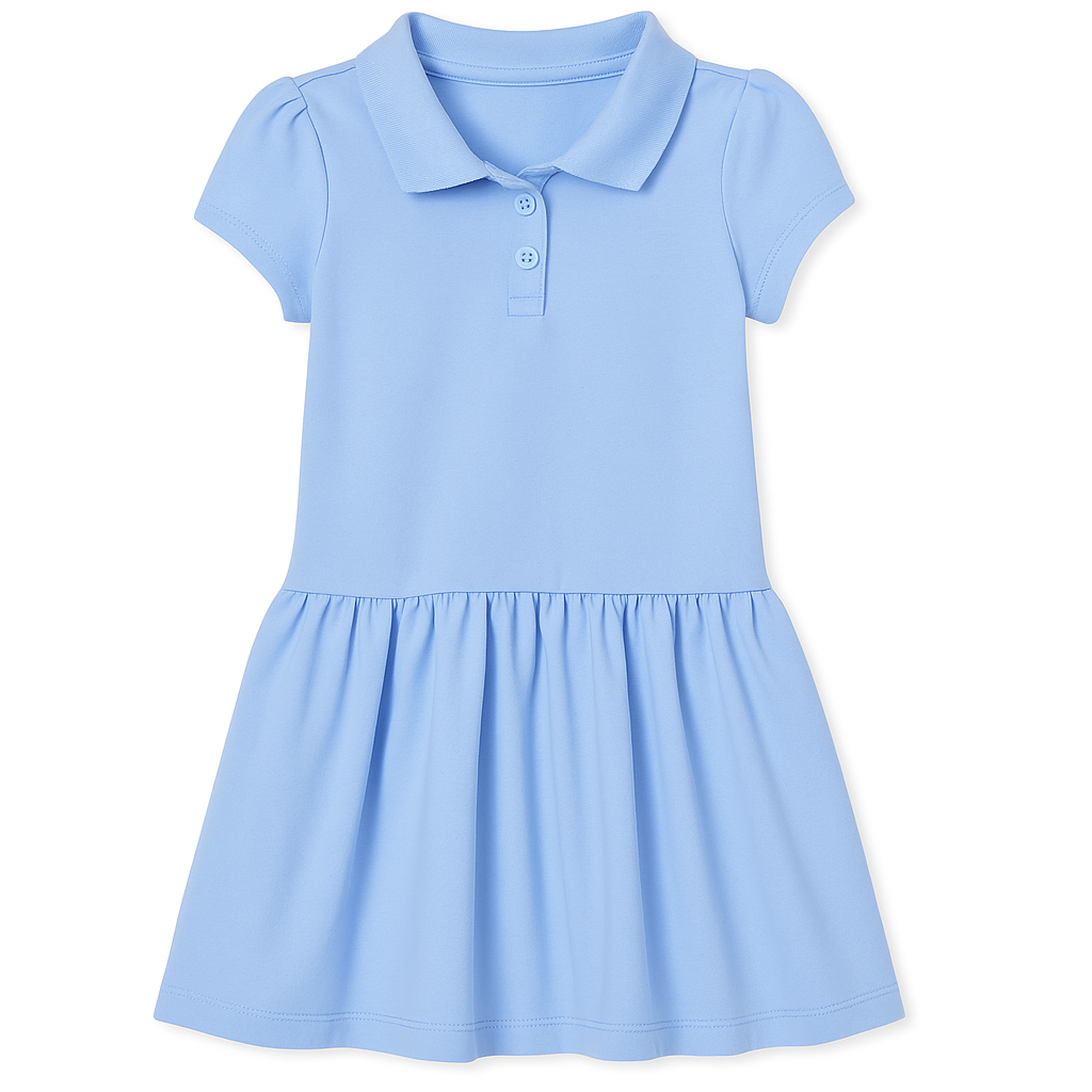 Baby Girls And Toddlers Short Sleeve Pique Polo Dress