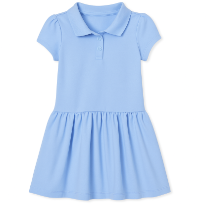 Baby Girls And Toddlers Short Sleeve Pique Polo Dress