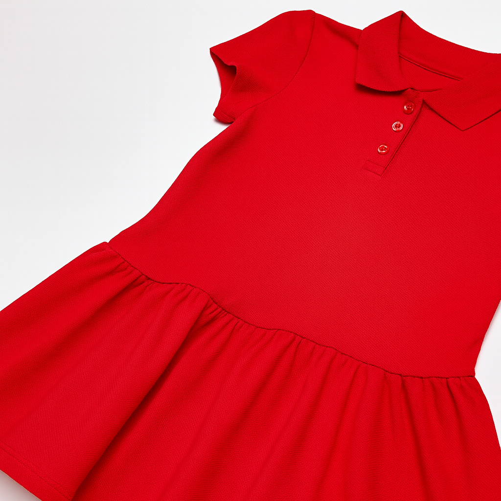 Baby Girls And Toddlers Short Sleeve Pique Polo Dress