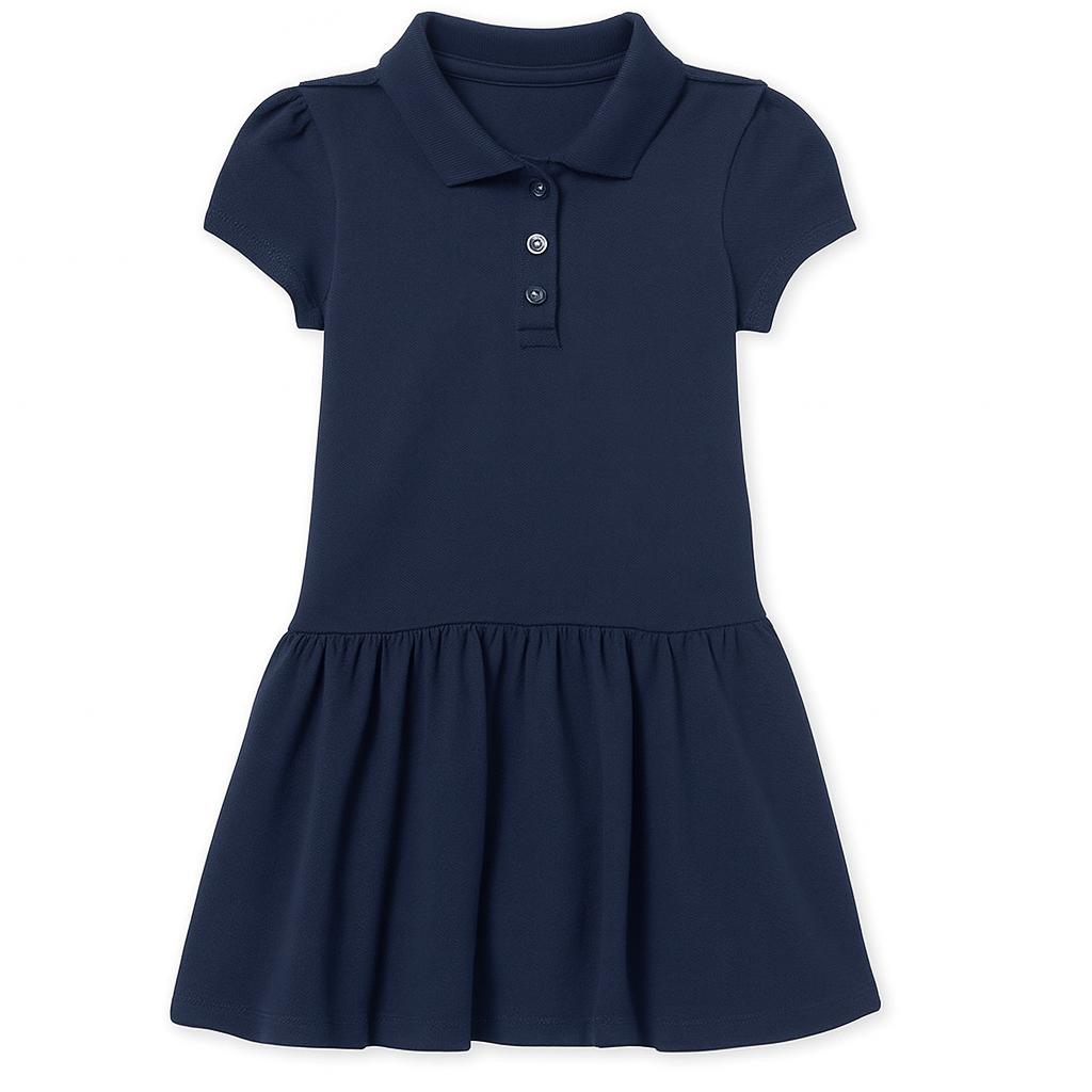 Baby Girls And Toddlers Short Sleeve Pique Polo Dress