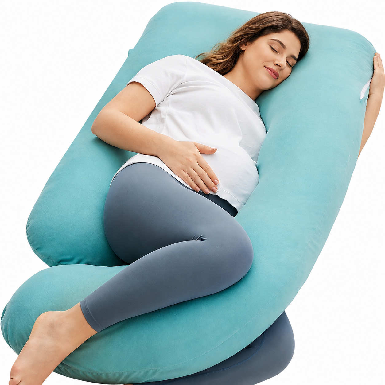 Full Length Maternity Pillow For Side Sleeping
