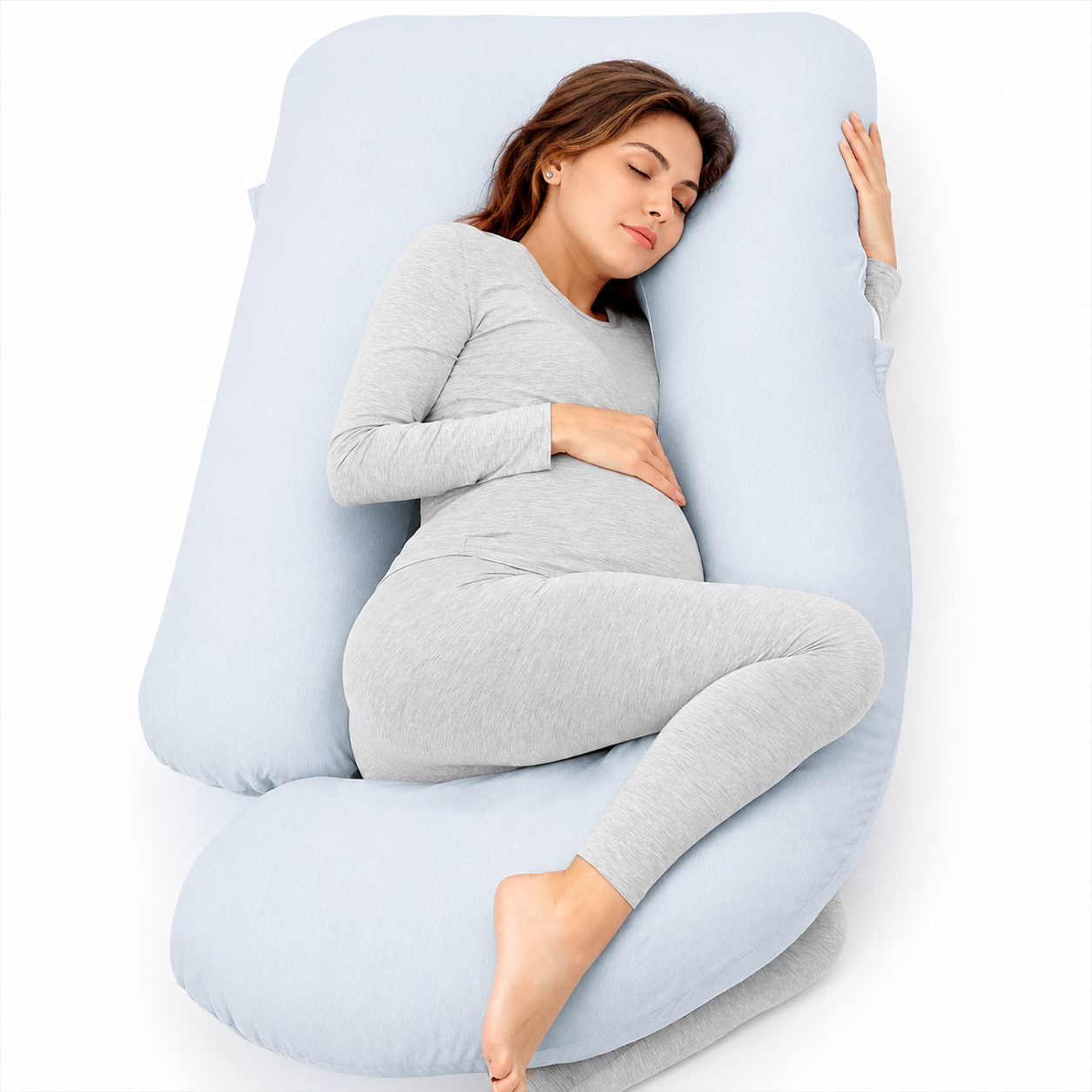 Full Length Maternity Pillow For Side Sleeping