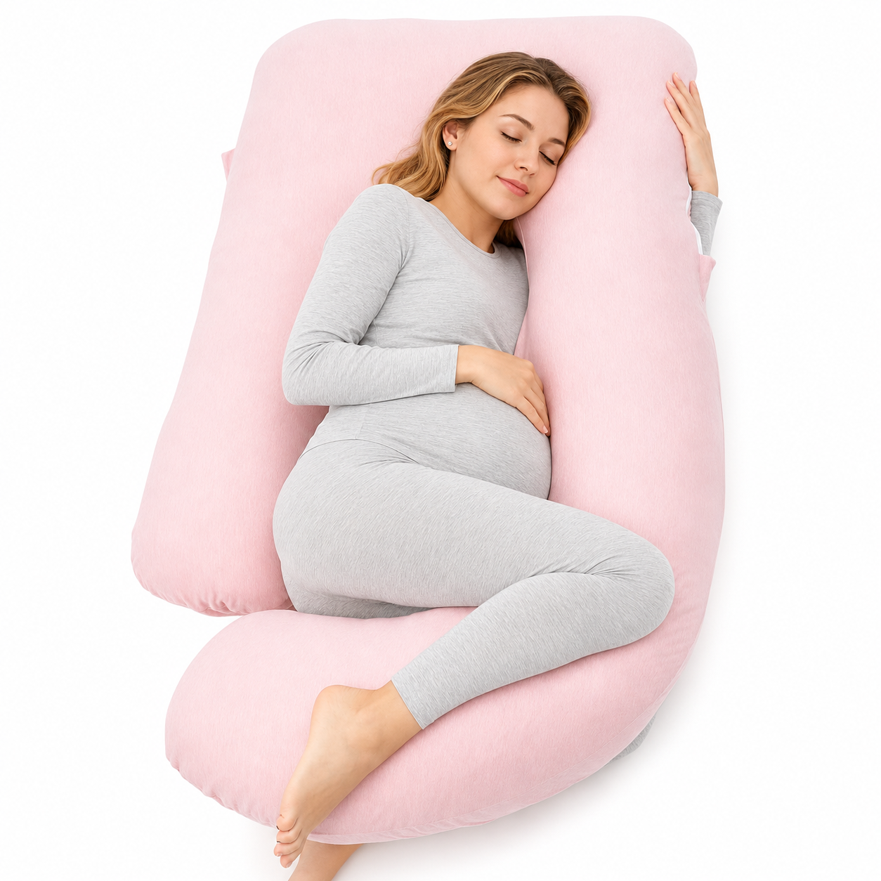 Full Length Maternity Pillow For Side Sleeping