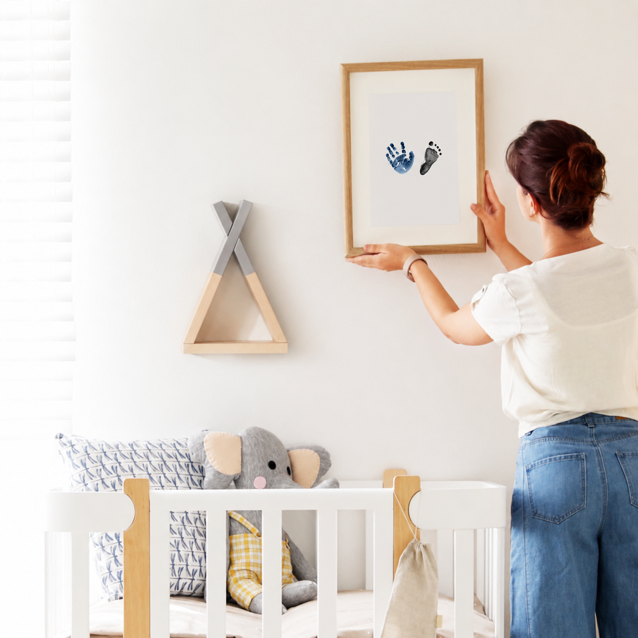 Pack Of 4 Baby Handprint And Footprint Kit With Ink Pads