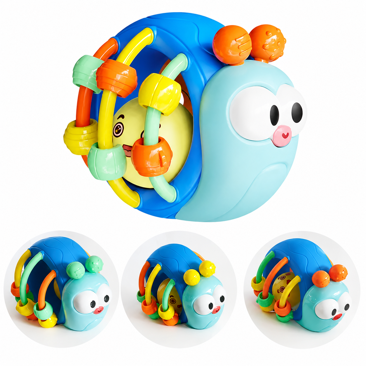 Baby Rattle Snail Elephant Puzzle Toy For Kids 