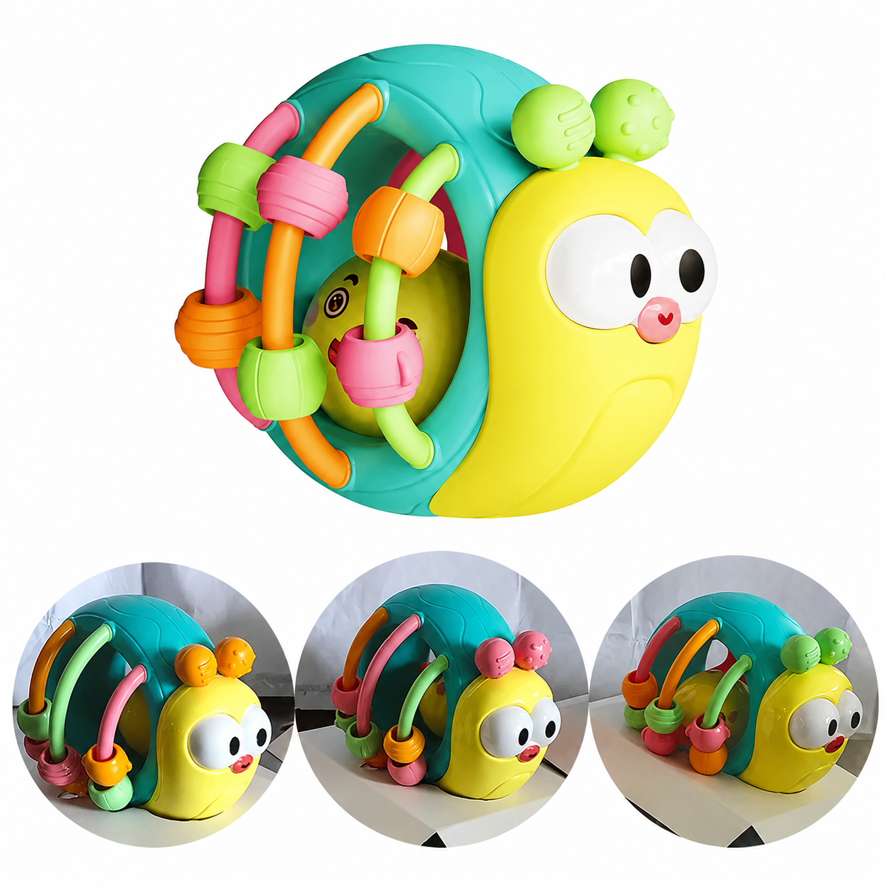 Baby Rattle Snail Elephant Puzzle Toy For Kids 