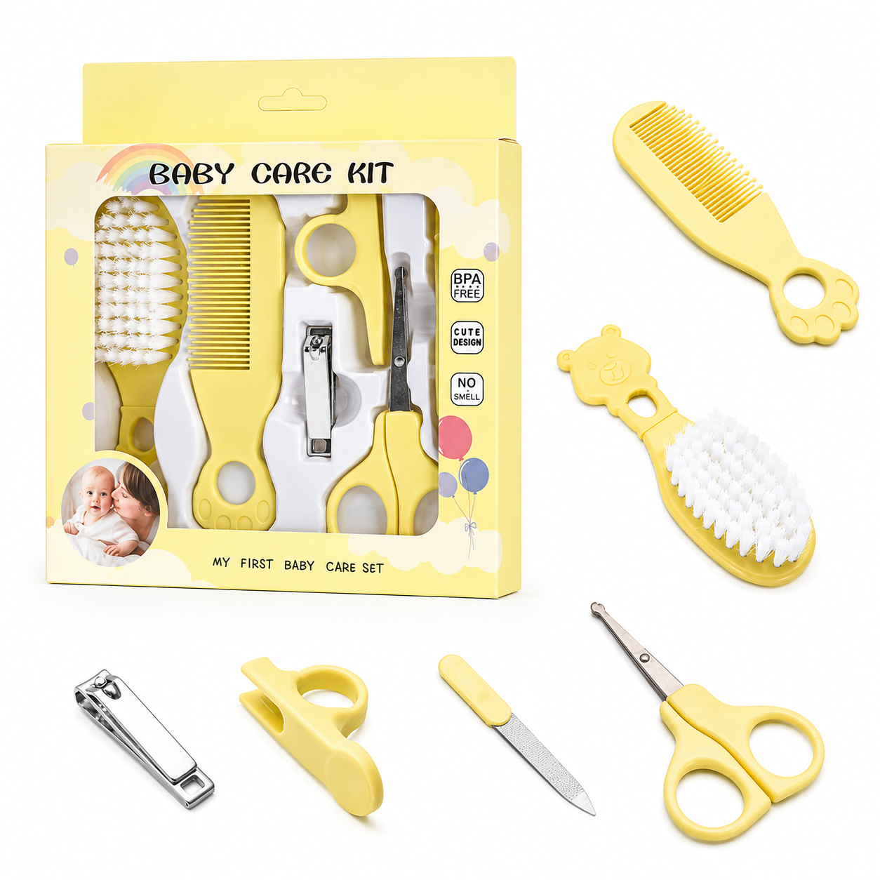 6 Pieces Daily Care Grooming Set For Kids