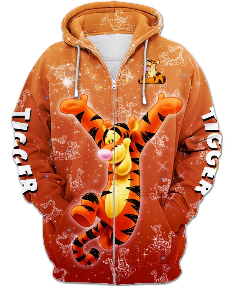 Children Cheerful Tigger Hoodie-Cozy Stroller