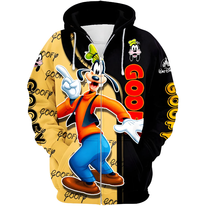 Animated Character Zip Up Hoodie For Kids-Cozy Stroller