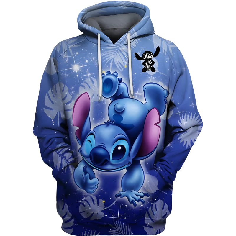 Animated Character Zip Up Hoodie For Kids-Cozy Stroller