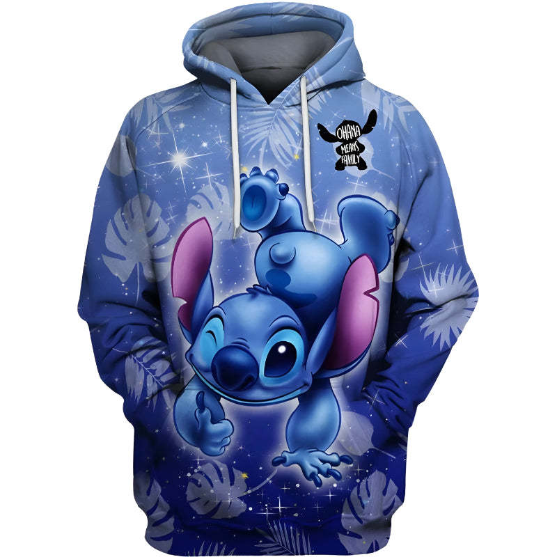 Animated Character Zip Up Hoodie For Kids-Cozy Stroller