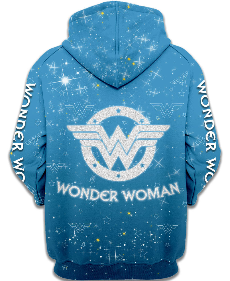 Children Wonder Woman Printed Hoodie-Cozy Stroller