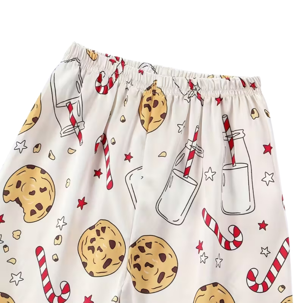 Christmas Thanksgiving Pumpkin Pattern Pajamas Set