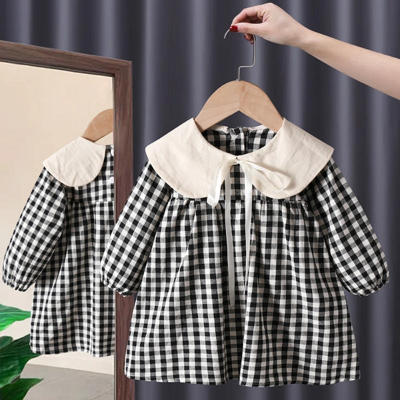 Classic Gingham Contrasting Collar-Cozy Stroller