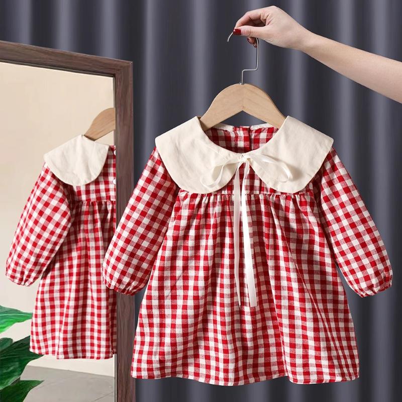 Classic Gingham Contrasting Collar-Cozy Stroller