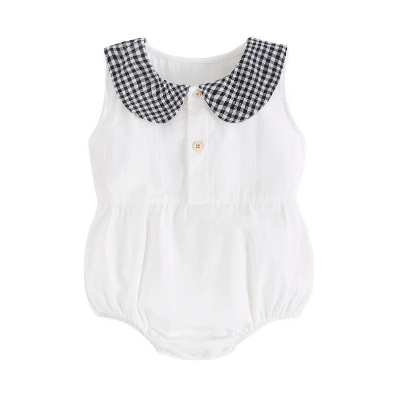 Classic Gingham Romper-Cozy Stroller