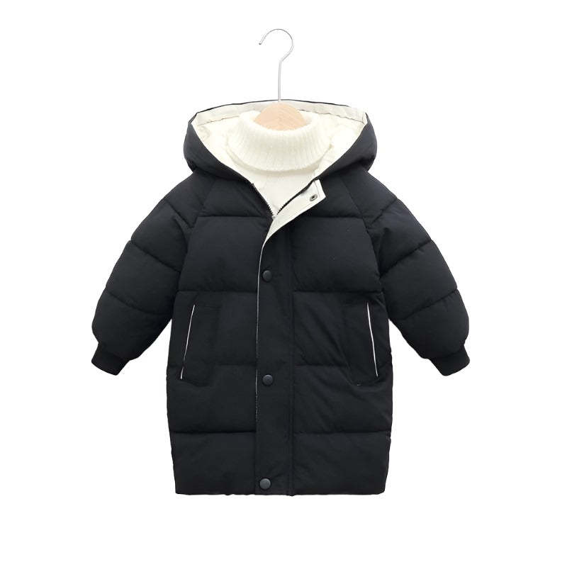 Classic Winter Puffer Jacket with Hood-Cozy Stroller