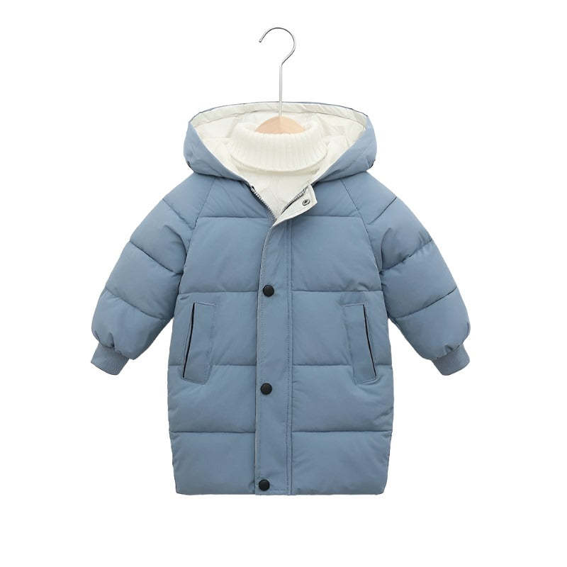 Classic Winter Puffer Jacket with Hood-Cozy Stroller