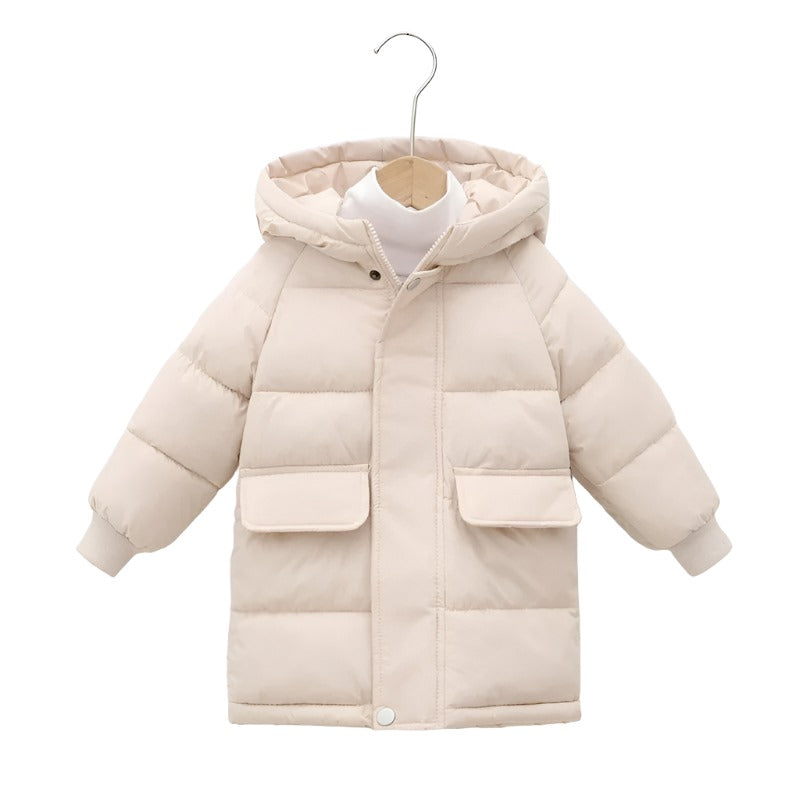 Classic Winter Puffer Jacket with Hood-Cozy Stroller