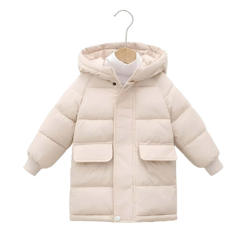 Classic Winter Puffer Jacket with Hood-Cozy Stroller