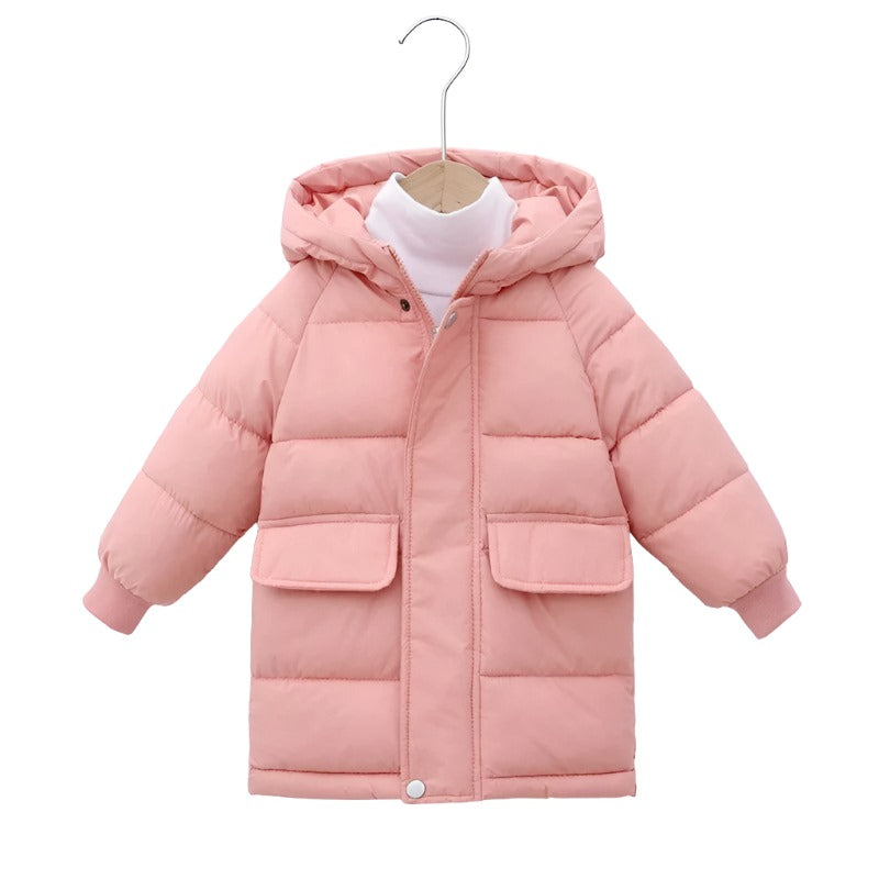 Classic Winter Puffer Jacket with Hood-Cozy Stroller