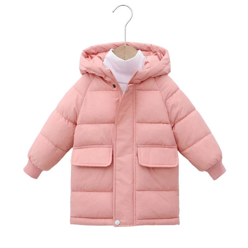Classic Winter Puffer Jacket with Hood-Cozy Stroller