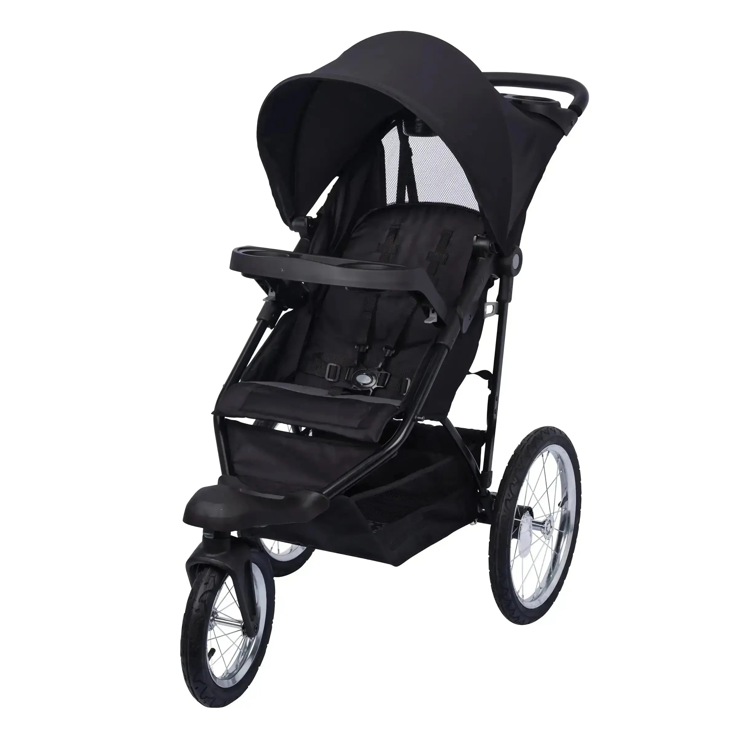 Compact Foldable Jogger Stroller w/ Large Ratcheting Canopy 