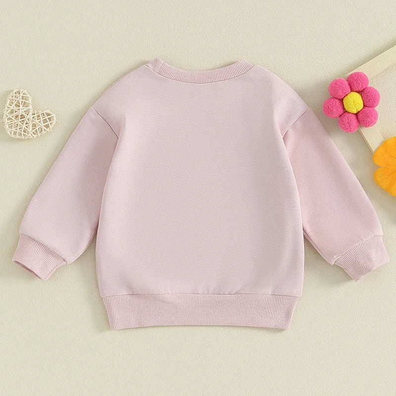 Cordate Patterned Long Sleeve Sweatshirts-Cozy Stroller