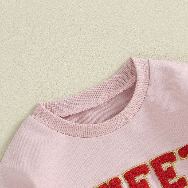 Cordate Patterned Long Sleeve Sweatshirts-Cozy Stroller