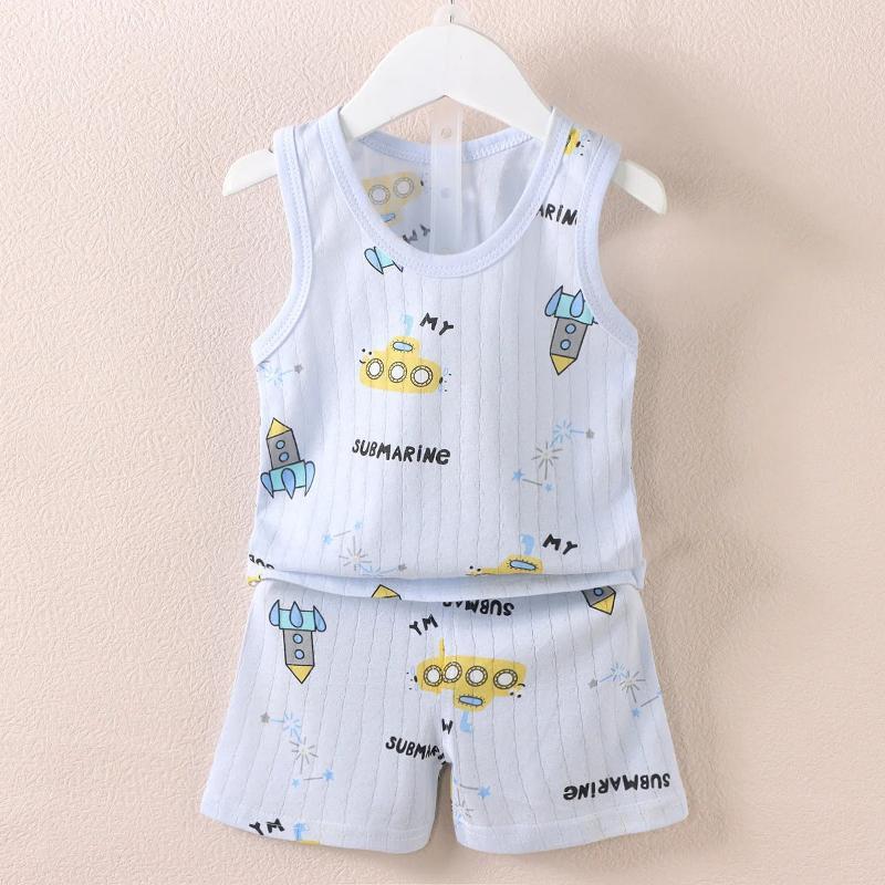 Design Print Clothing T Shirt And Shorts Sets-Cozy Stroller