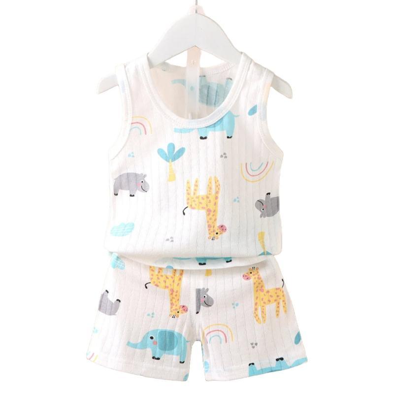 Design Print Clothing T Shirt And Shorts Sets-Cozy Stroller