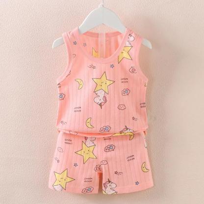 Design Print Clothing T Shirt And Shorts Sets-Cozy Stroller